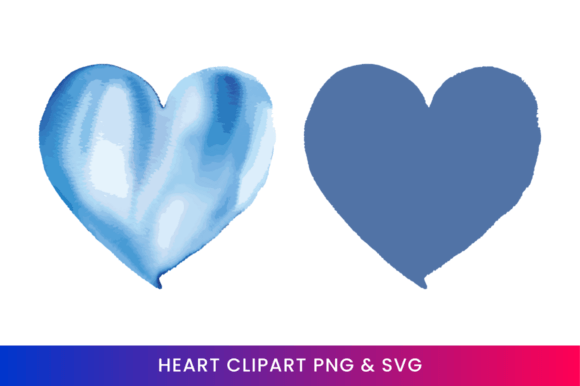 A Blue Watercolor Clipart Set for Editorial Graphics