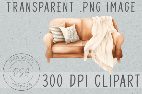 A Boho Sofa Illustration for Crafting a Cozy Brand