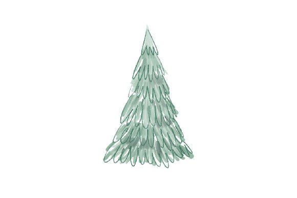 A Crafty Christmas Gem: The Ice Christmas Tree Watercolor Design
