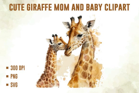 A Giraffe Watercolor Design for Warm, Handmade Projects
