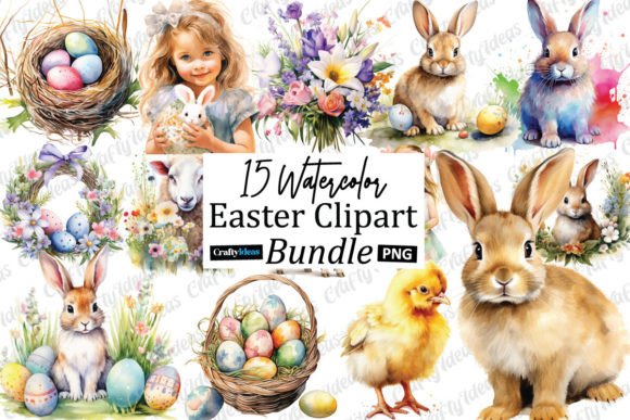 A Practical Crafter's Review of Easter Watercolor Graphics