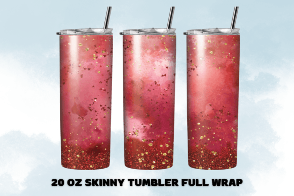 A Professional Review of the Red Watercolor Glitter Tumbler Wrap
