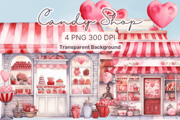 A Review of Candy Shop Sweet Watercolor Pink Clipart