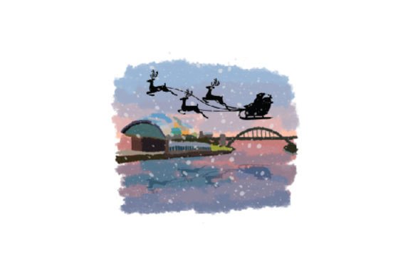 A Watercolor Christmas Crafts Asset for Newcastle Brands