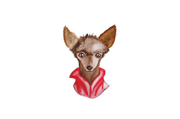A Watercolor Dog Design for Real Craft Projects