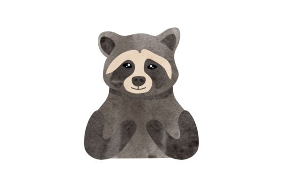 A Watercolor Raccoon for Crafters & Animal-themed Designs