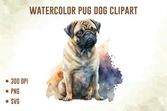 An Editor’s Review of Watercolor Pug Dog Graphics