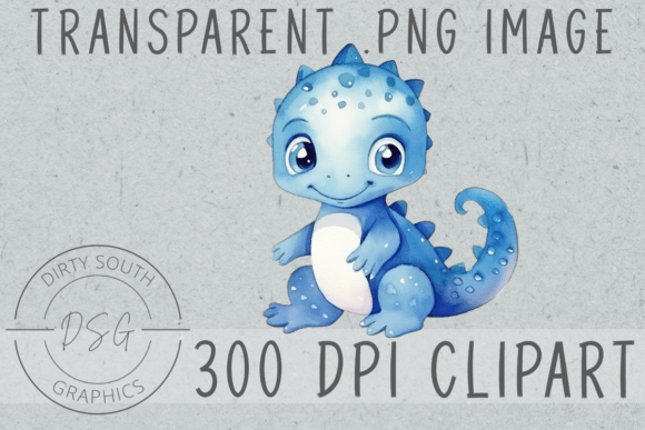 Blue Watercolor Baby Dinosaur: A Designer's Practical Review