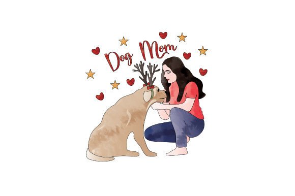 Dog Mom Watercolor Crafts for Modern Branding