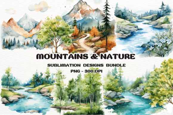Evaluating Watercolor Mountains Clipart for Your Digital Shop