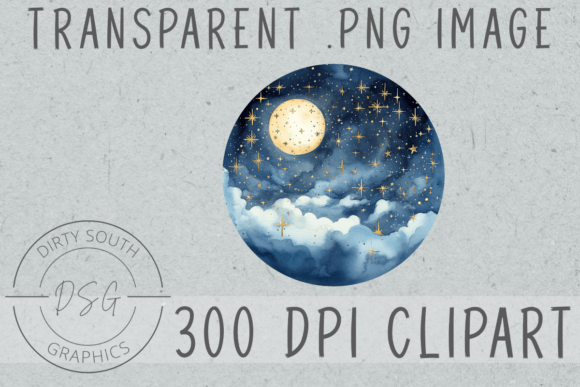Evaluating Watercolor Night Sky Graphics for Local Brand Identity