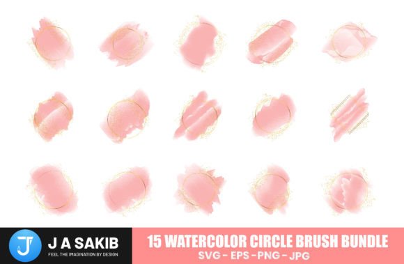 How Watercolor Circle Grunge Graphics Elevate Print Templates for Local Brands