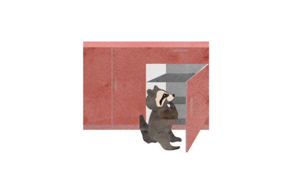 Review: Raccoon Sniffing Kitchen Cabinets Design