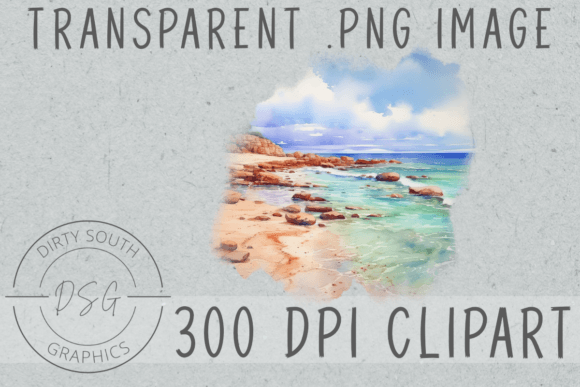 Unpacking a Watercolor Beach Scene for Editorial Graphics