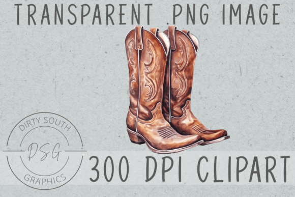 Why Watercolor Western Cowboy Boots Graphics Stand Out